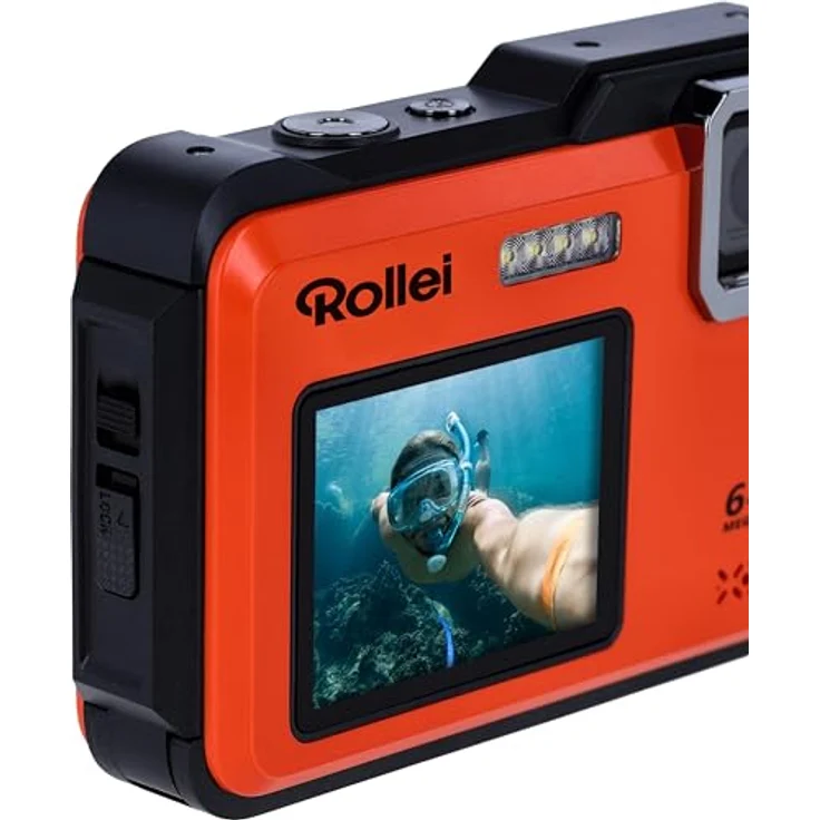 Rollei Sportsline 64 Selfie Kompaktkamera (64 MP) in Orange – Bild 9