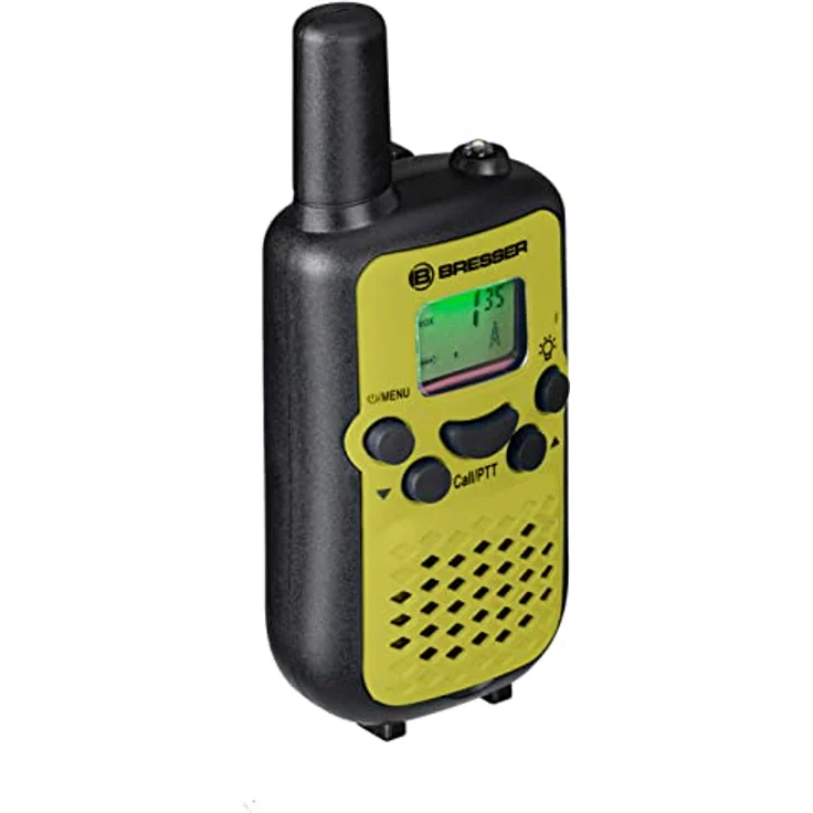 Bresser Junior Walkie Talkie, wiederaufladbares Funkgerät für Kinder, grün, hohe Reichweite bis 6 km, Freihand-Modus, 8 Kanäle, integrierte Taschenlampe – Bild 6