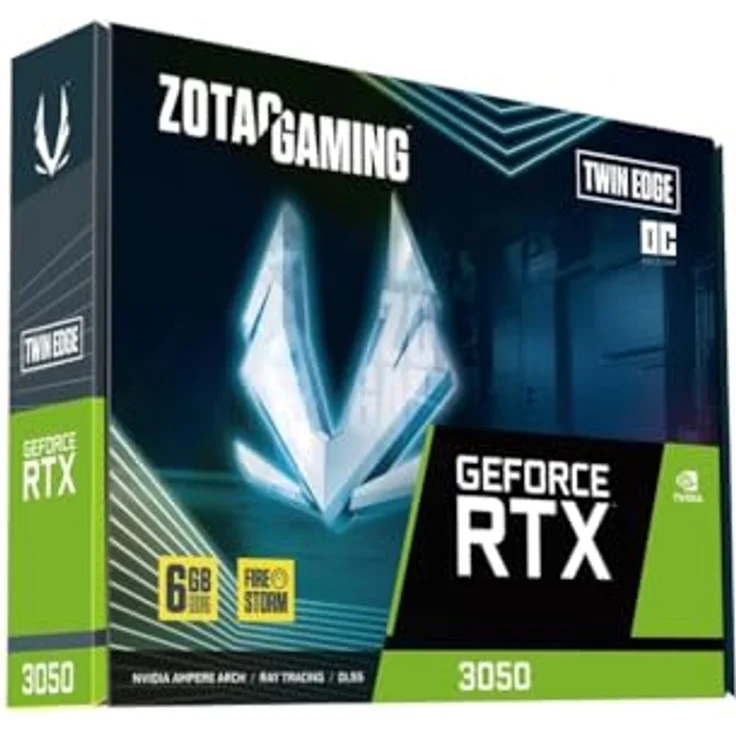 Zotac Zota 6GB D6 RTX 3050 Twin Edge OC, Grafikkarte mit 6 GB GDDR6, 7680 x 4320 Pixel Auflösung und aktiver Kühlung – Bild 7
