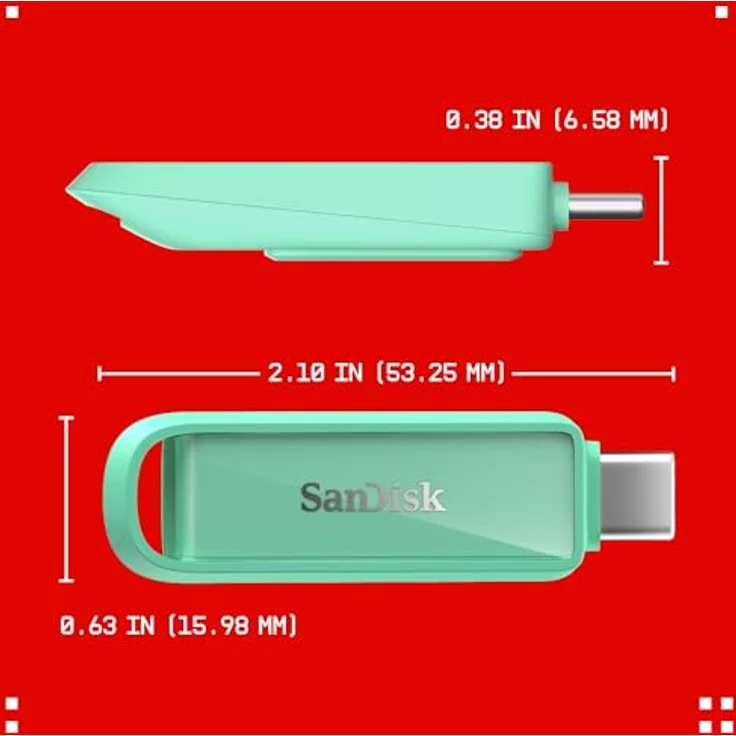 SanDisk Phone Drive USB-C, 1TB USB Stick in Seafoam Green mit automatischen Backups und 150 MB/s Übertragungs速度 – Bild 10