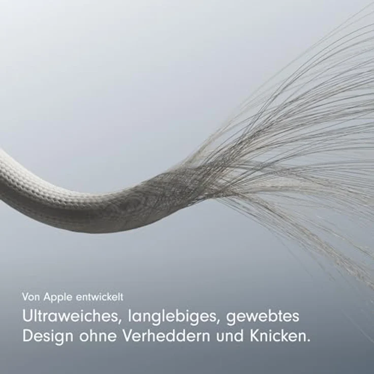 Apple USB-C auf Lightning Gewebtes Kabel, 150 cm, Surge Stone, für iPhone und iPad – Bild 4