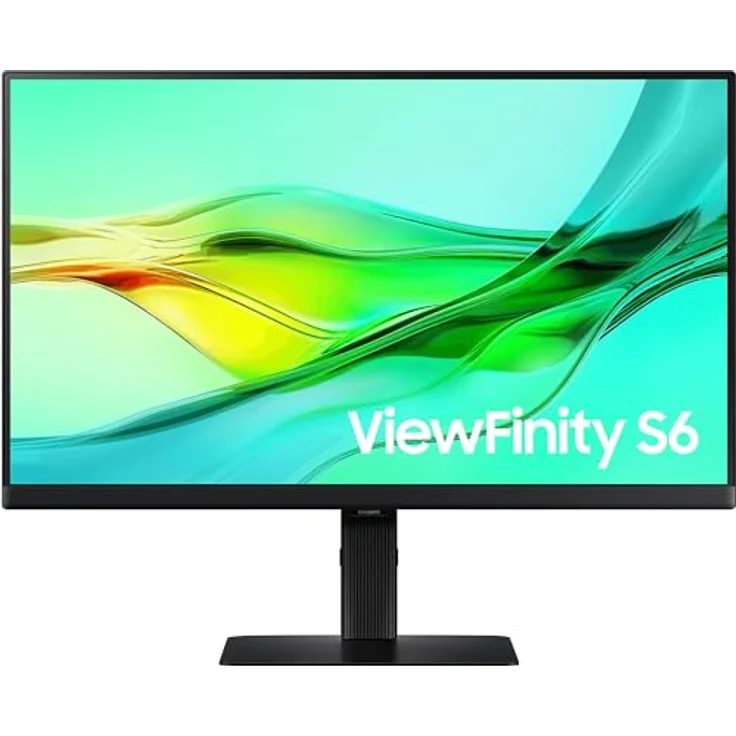 Samsung ViewFinity S6 S60UD, 24" QHD IPS Monitor mit 2560 x 1440, 100Hz, 5ms, ergonomisch höhenverstellbar, USB-C und KVM-Switch – Bild 2
