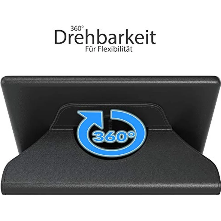 EAZY CASE - Tablet Hülle kompatibel mit Samsung Galaxy Tab 10.1 (2019) - mit Standfunktion, Schutzhülle mit Sleep und Wake Funktion, Tablet Case, Tablet Klapphülle aus Kunst Leder - Uni Schwarz – Bild 2