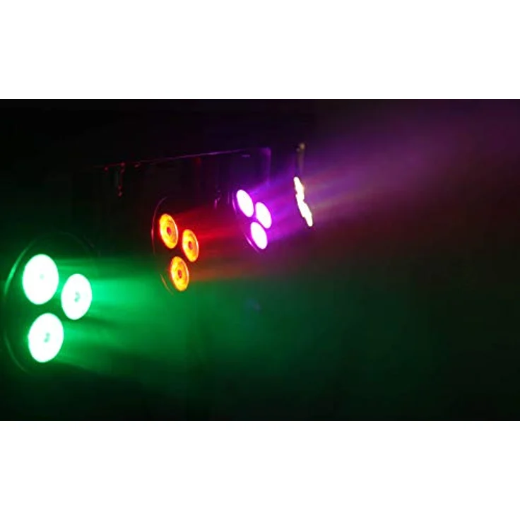 E-Lektron POWER-BAR 4-Fach LED Strahler Lichteffekt DMX inkl. Stativ/Tragetaschen/Fuß-Fernbedienung, RGBW – Bild 5