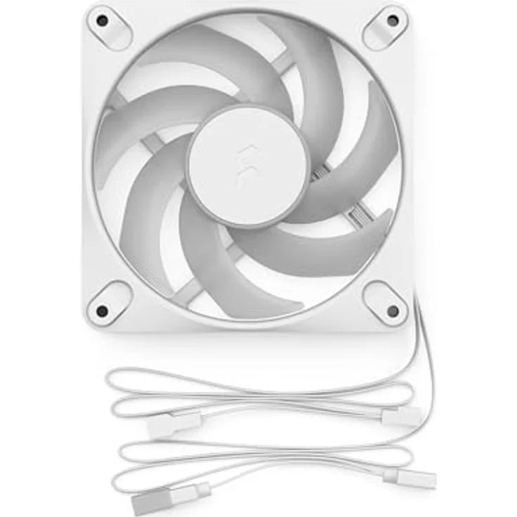 Fractal Design Dynamic 3 12 PWM RGB White, Gehäuselüfter 120mm mit RGB-Beleuchtung und max. 63.9 CFM – Bild 8