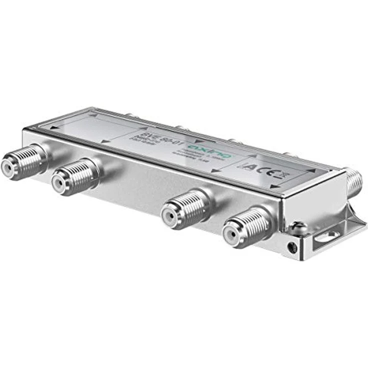 Axing BVE 80-01 8-Fach BK-Verteiler (5-1000 MHz) für Kabelfernsehen und DVB-T2 HD, F-Anschlüsse – Bild 3