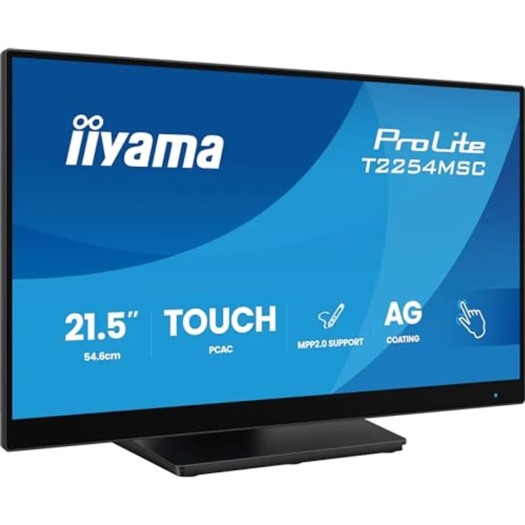 iiyama Prolite T2254MSC-B2AG 21,5" Full-HD IPS LED-Monitor, 10-Punkt Multitouch, HDMI, DP, USB 3.2, Höhenverstellung, AntiGlare, schwarz – Bild 5