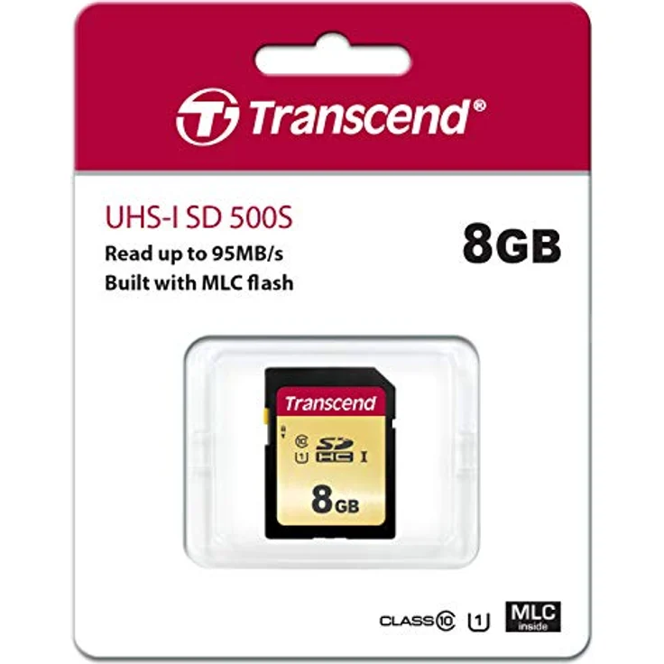 Transcend 8GB SDXC-SDHC 500S Speicherkarte TS8GSDC500S - bis zu 95 MBs lesen und 65 MBs schreiben – Bild 2