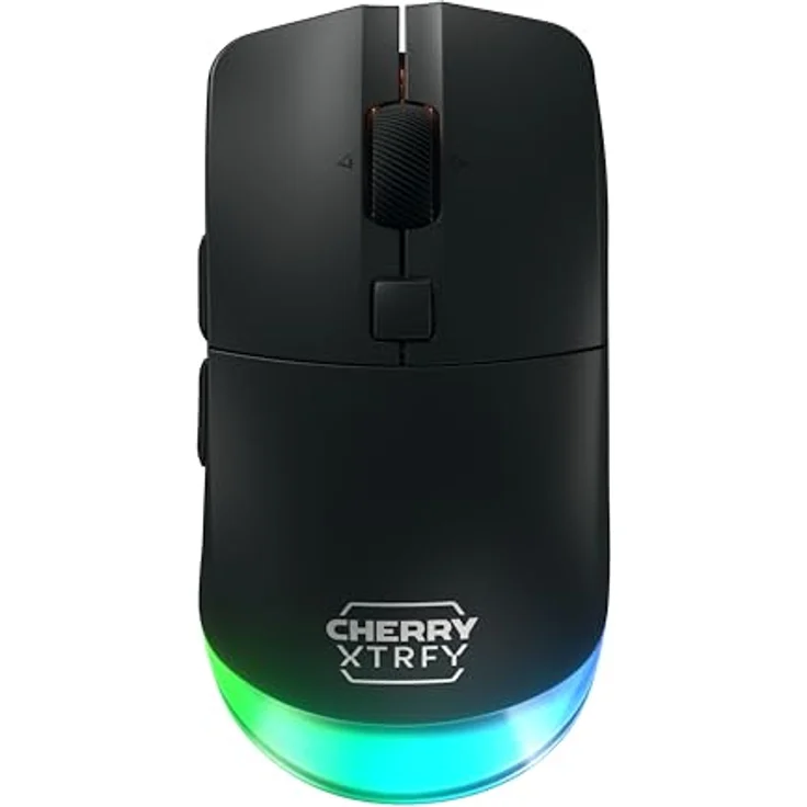 CHERRY XTRFY M50 Wireless Gaming-Maus, 2.4 GHz Funk, Bluetooth, RGB, Wiederaufladbar, Schwarz – Bild 1