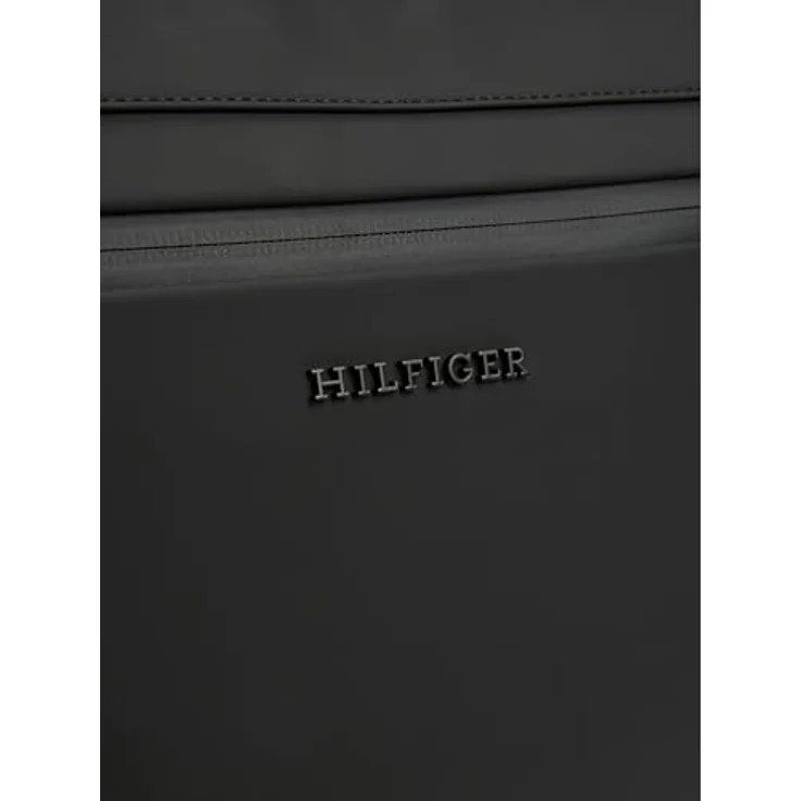 Tommy Hilfiger TH TPU COMPUTER BAG, Laptoptasche für Geschäftsreisen, schwarze Umhängetasche mit Vordertasche und verstellbarem Schulterriemen – Bild 3