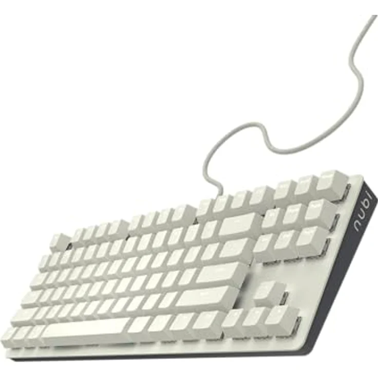 Nubi NK87 ANSI US – Mechanische Gaming-Tastatur, Weiß, 87 Tasten, G3MS Sapphire v2 Schalter, Hot-Swappable, LED-Hintergrundbeleuchtung mit 17 Modi – Bild 2