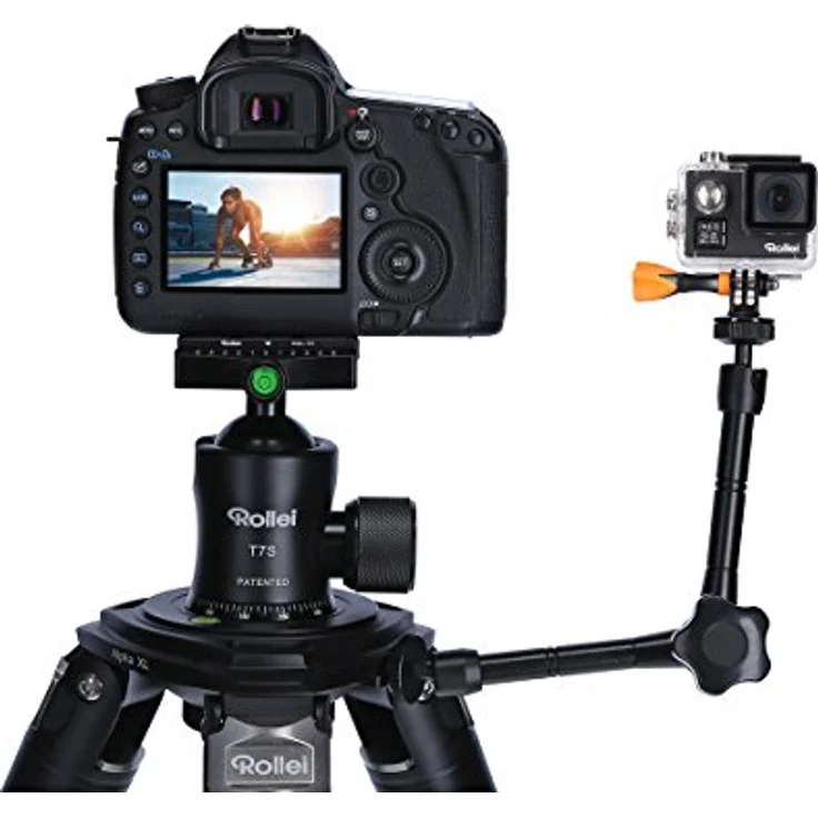 Rollei Gelenkstativ – EIN Flexibler Magic Arm-Gelenk Arm für die Befestigung von zusätzlichem Zubehör wie Ihr Smartphone I bis zu 1kg Traglast – Bild 7