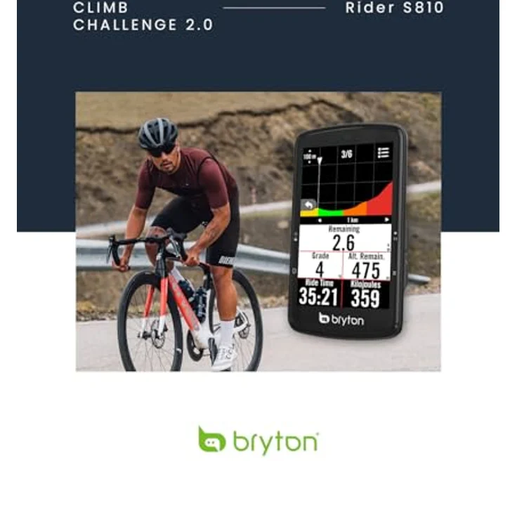 Bryton GPS Rider S810 T, Fahrradcomputer mit hochwertigem Material und einfacher Bedienung – Bild 4