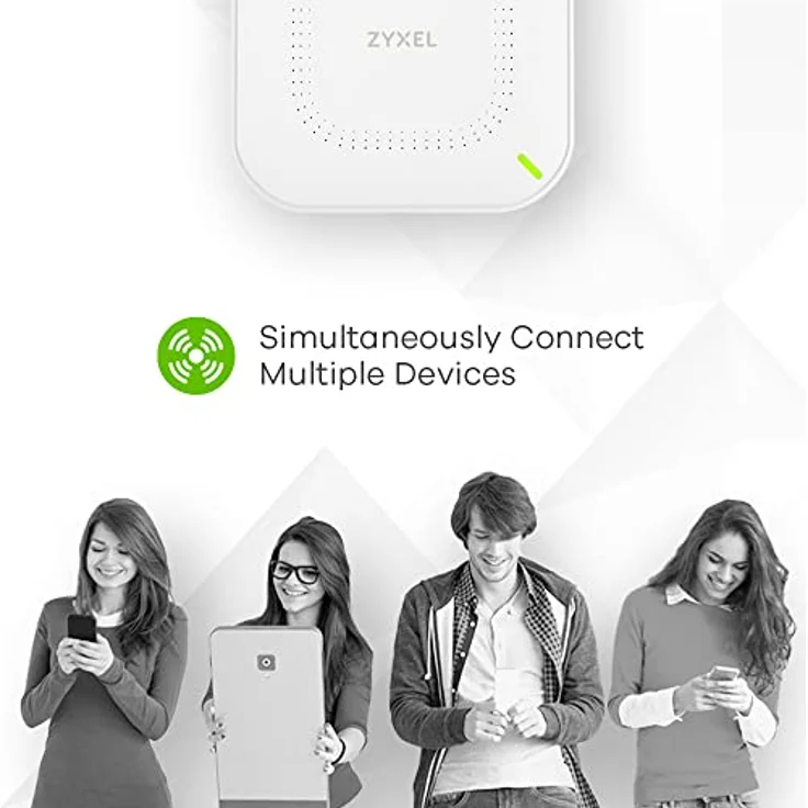 Zyxel Multi-Gig WiFi 6 AX3000 PoE Access Point für kleine Unternehmen, 2,5G PoE-Uplink, mit 3x3 + 2x2 MU-MIMO-Antenne, verwaltbar über Nebula APP/Cloud oder Standalone [NWA50AX Pro] – Bild 5