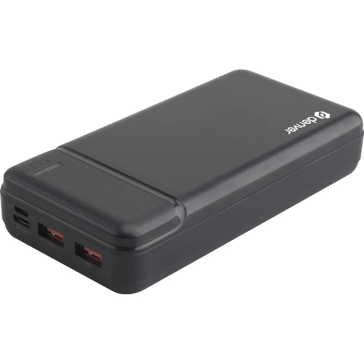 Denver PQC-15007 (15000 mAh) Powerbank mit Schnellladefunktion, Grau