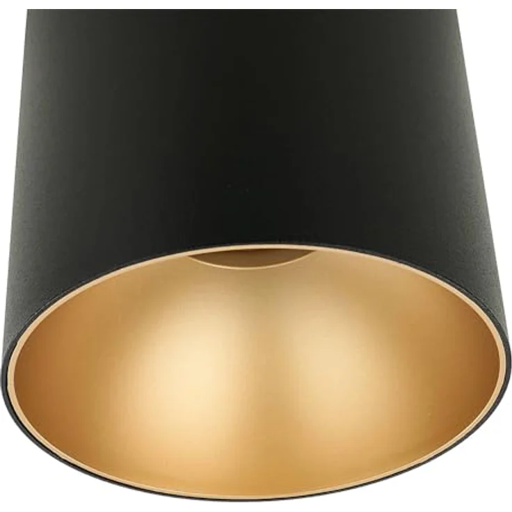 Licht-Erlebnisse Aufbaustrahler Schwarz, Gold, Aufbauspot GU10 Deckenlampe H:12,5 cm, Ø12,7 cm - Vielseitige Beleuchtung für Flur, Küche, Wohnzimmer – Bild 4