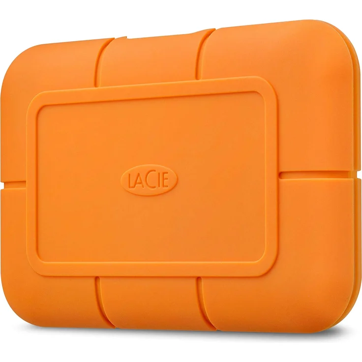LaCie Rugged SSD (1000 GB), Externe SSD, Orange - Seagate FireCuda NVMe, bis zu 950 MB/s, Staub-, Wasser- und Fallschutz