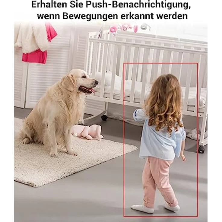 EZVIZ C6N, 1080P WLAN IP Kamera mit schwenkbarem Objektiv, Zwei-Wege-Audio, Bewegungsverfolgung und IR Nachtsicht, kompatibel mit Alexa und Google Home – Bild 3