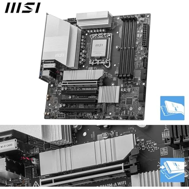 MSI PRO B860M-A WiFi, Mainboard mit WLAN-Ausstattung – Bild 3
