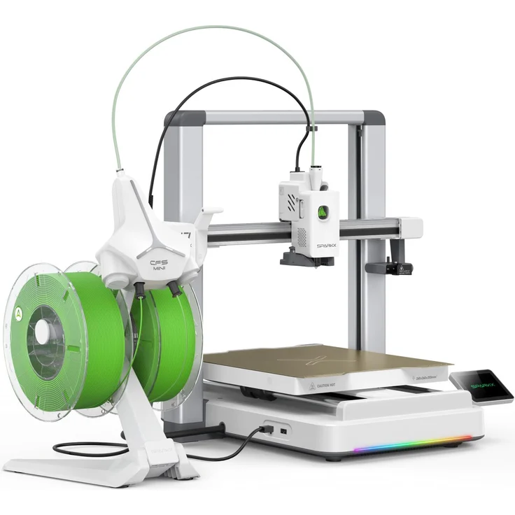 Creality SPARKX i7 Autofill Combo 3D-Drucker, 500 mm/s Druckgeschwindigkeit, 260 x 260 x 255 mm Arbeitsvolumen, integrierte AI-Kamera, automatisches Filamentmanagement