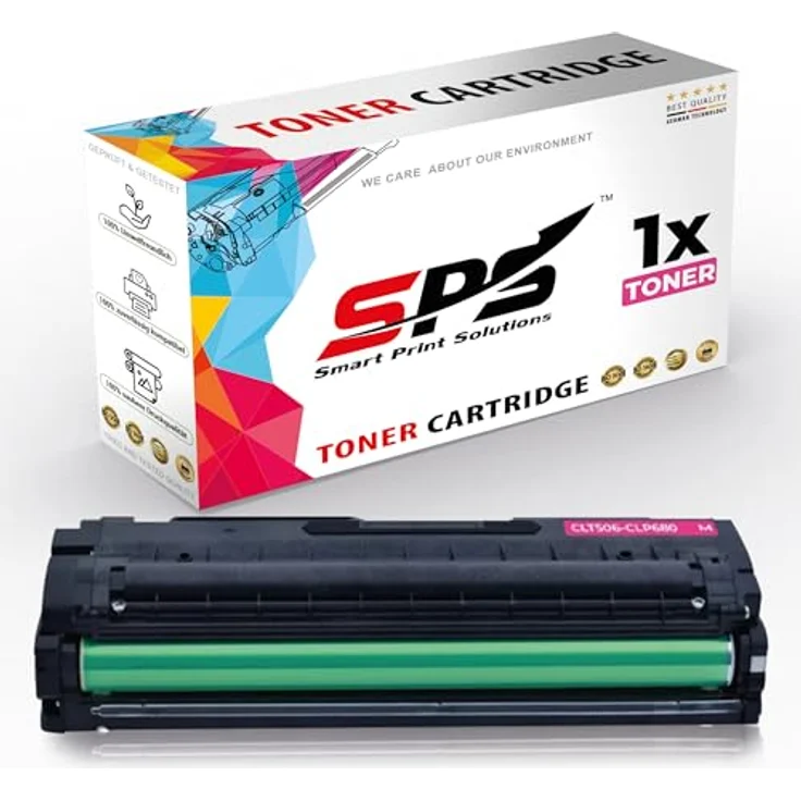 SPARSANDO SPS Drucker Toner Kompatibel für Samsung CLX 6260 FD - CLT-M506L | Magenta, 3.500 Seiten Kapazität, einfache Installation – Bild 1