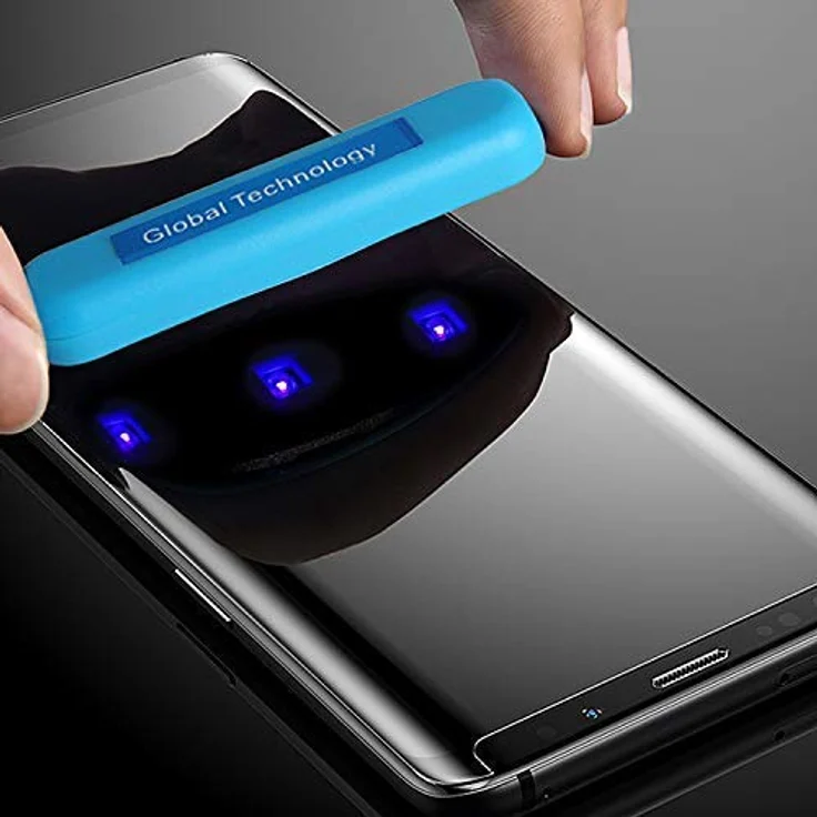 COFI 1453 Schutzglas für Samsung Galaxy S20 Ultra (G988B) mit Kleber & UV Licht 3D Curved Schutzfolie - Volle Abdeckung, extra Schutz vor Stößen & Kratzern - Transparent – Bild 1