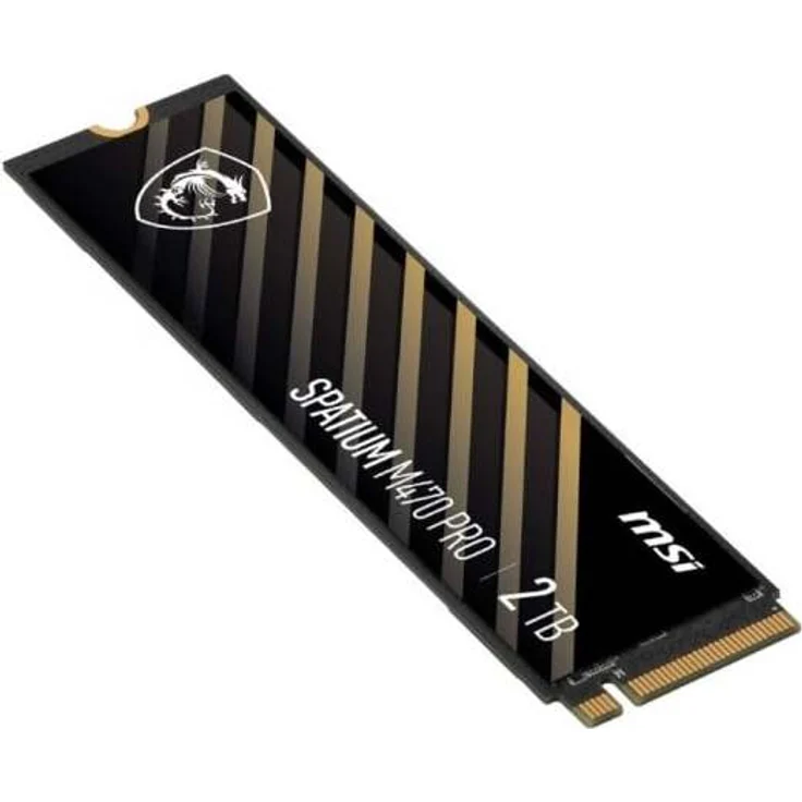 MSI SPATIUM M470 PRO 2TB SSD 6000MB/s NVMe PCIe 4.0 M.2 Gen4, Hohe Geschwindigkeiten und optimierte Leistung – Bild 1