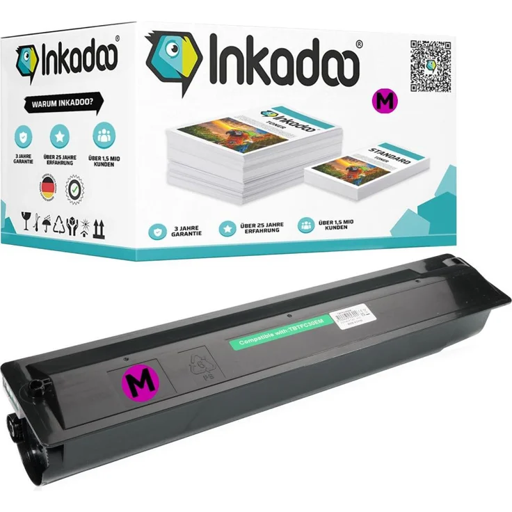 Inkadoo T-FC50E, Kompatibler Toner für Toshiba, mittlere Kapazität (M), schwarz – Bild 1