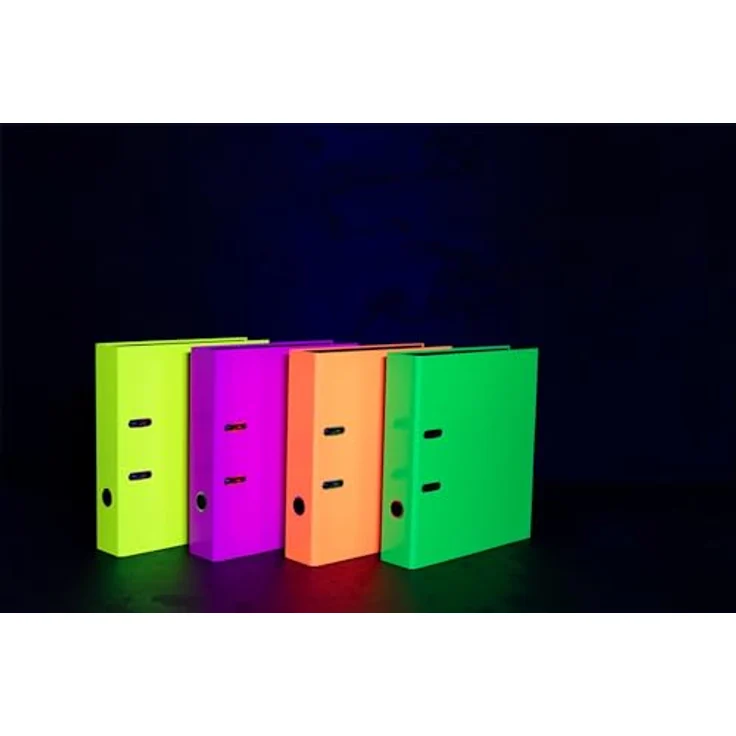 HERMA Aktenordner A4 Neon Gelb, Ringbuchordner mit 70 mm Rückenbreite und Metallmechanik – Bild 7