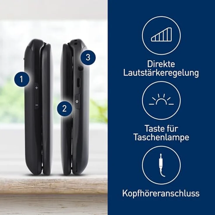 Panasonic KX-TU446 Seniorenhandy Schwarz – Bild 2