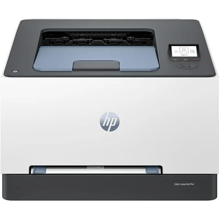 HP Color Laserjet Pro 3202dn, Laserdrucker mit zwei Ausdrucken; TerraJet Patrone; Print von Handy oder Tablet