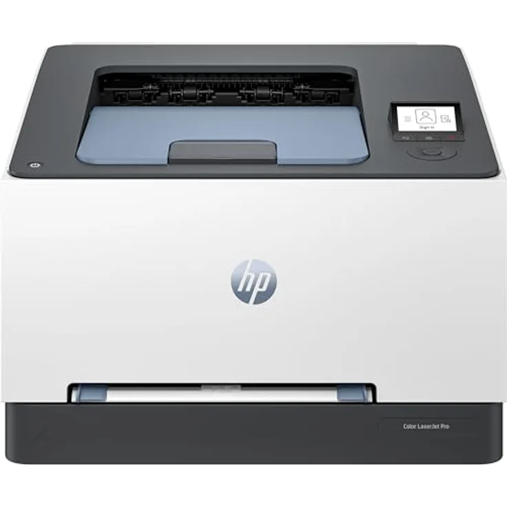 HP Color Laserjet Pro 3202dn, Laserdrucker mit zwei Ausdrucken; TerraJet Patrone; Print von Handy oder Tablet – Bild 1