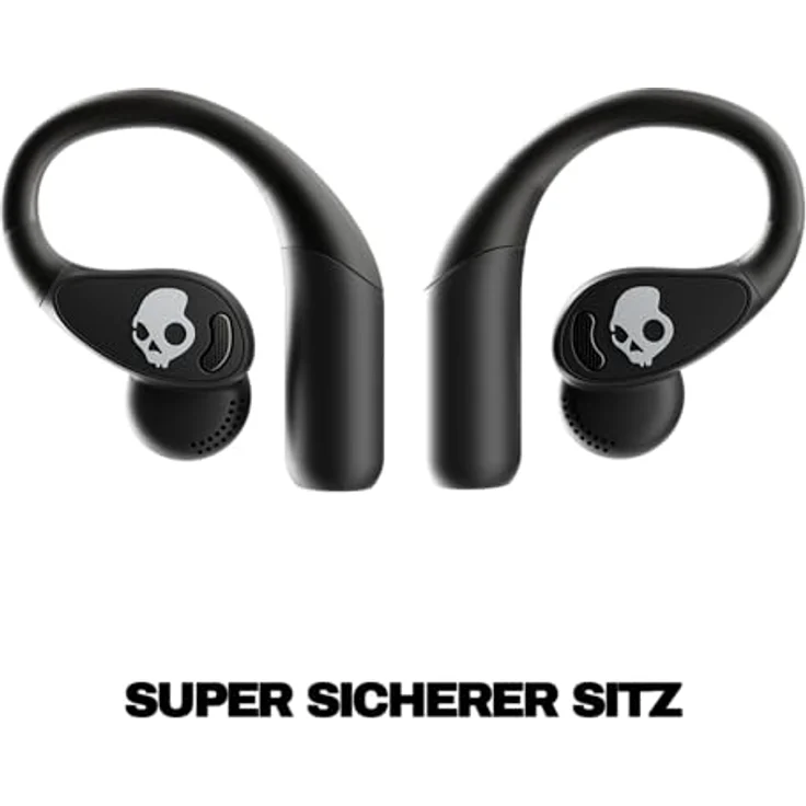 Skullcandy Push 540, Drahtlose Bluetooth Open-Ear-Ohrhörer mit bis zu 42 Stunden Akkulaufzeit, schwarz – Bild 6