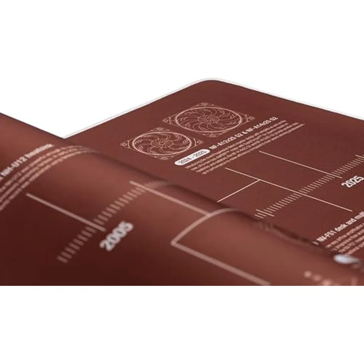 Noctua 20° Anniversario Mausmatte, braun, 900 mm x 400 mm, rutschfeste Gummibasis, wasserabweisend, langlebig – Bild 6
