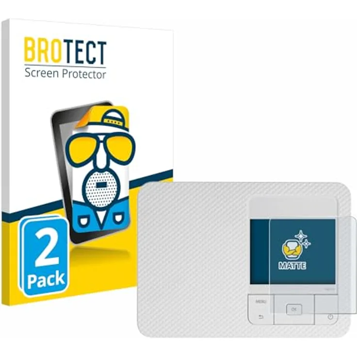 BROTECT Entspiegelungs-Schutzfolie für Canon Selphy CP1500 (2 Stück) Matte Displayschutz-Folie, Anti-Reflex, Anti-Fingerprint