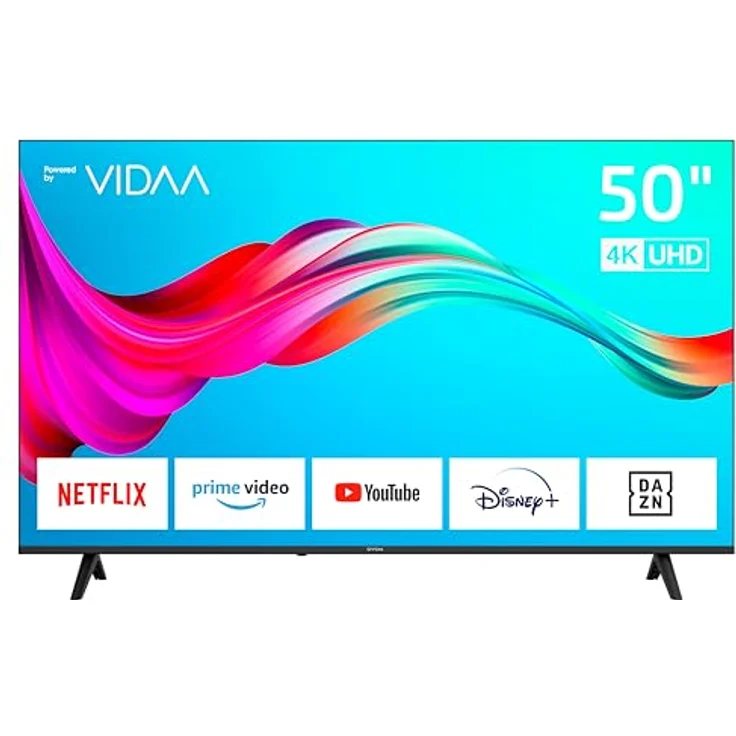 DYON Smart 50 VX - 50 Zoll (126 cm) 4K Ultra-HD Smart TV, Triple Tuner (DVB-C/-S2/-T2), App Store, Prime Video, Netflix, YouTube, DAZN, Disney+ [Mod. 2024] – Bild 1