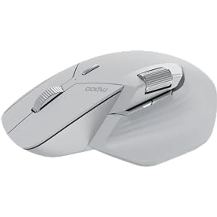 Rapoo MT760M - Wireless Mouse (Kabellos), Maus, Grau mit 4000 DPI Sensor und wiederaufladbarer Lithium-Batterie – Bild 3