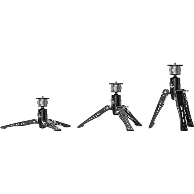 LEOFOTO Stativfuß VD-04, klappbarer Standfuß mit Kugelgelenk und drei einstellbaren Beinen für Einbeinstative – Bild 4