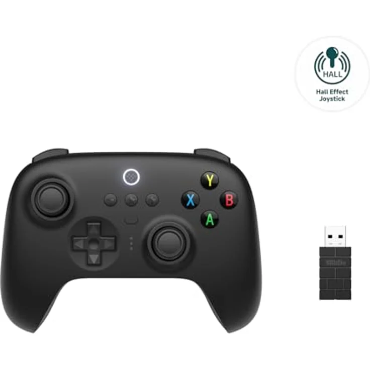 8bitdo Ultimate 2.4G Wireless Controller, Hall Effect Joystick Update, Gaming Controller with Charging Dock for PC, Android, Steam Deck & Apple (Black) – Bild 2