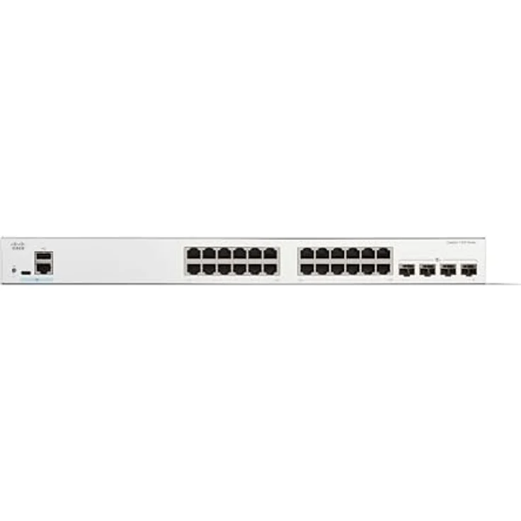 Cisco Catalyst 1300-24T-4X-Managed-Switch, 24-Port-GE, 4 x 10-GE-SFP, eingeschränkter Lebenszeitschutz (C1300-24T-4X) – Bild 2