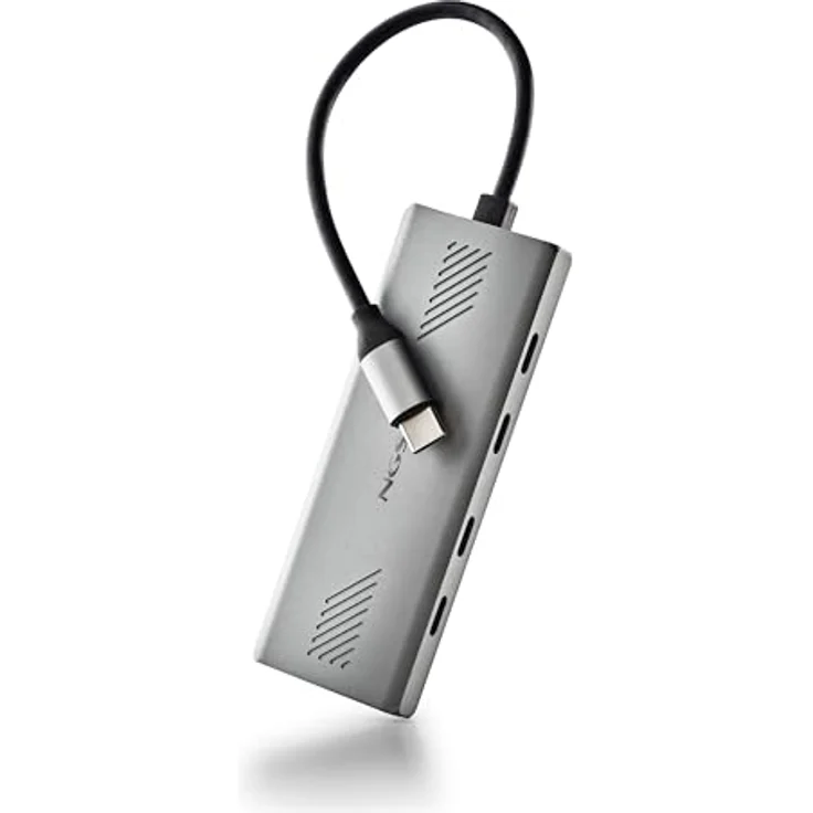 NGS Wonder4-C USB-C Multiport-Adapter 4-in-1 Hub mit 4 USB 3.0-Anschlüssen, 5 Gbit/s, Aluminiumgehäuse, 180 mm Kabel, tragbar – Bild 1