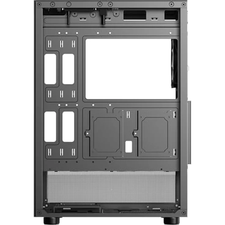 iTek SHOWBUI 33B, Gaming-Tower ATX mit 12-cm-ARGB-Lüfter, gehärtetem Glas, USB 3.0, schwarz – Bild 4