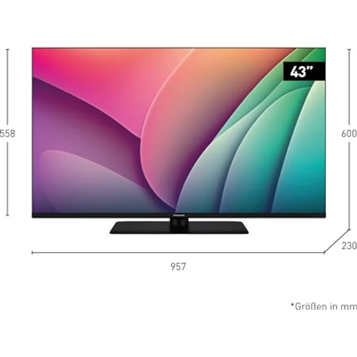 Panasonic TV-43W80AEZ, W80 Serie 43 Zoll 4K Ultra HD LED Smart TV, 2024, Fire TV, Dolby Vision & Atmos, Game Mode Plus, Alexa Sprachsteuerung, Airplay, Schwarz – Bild 2