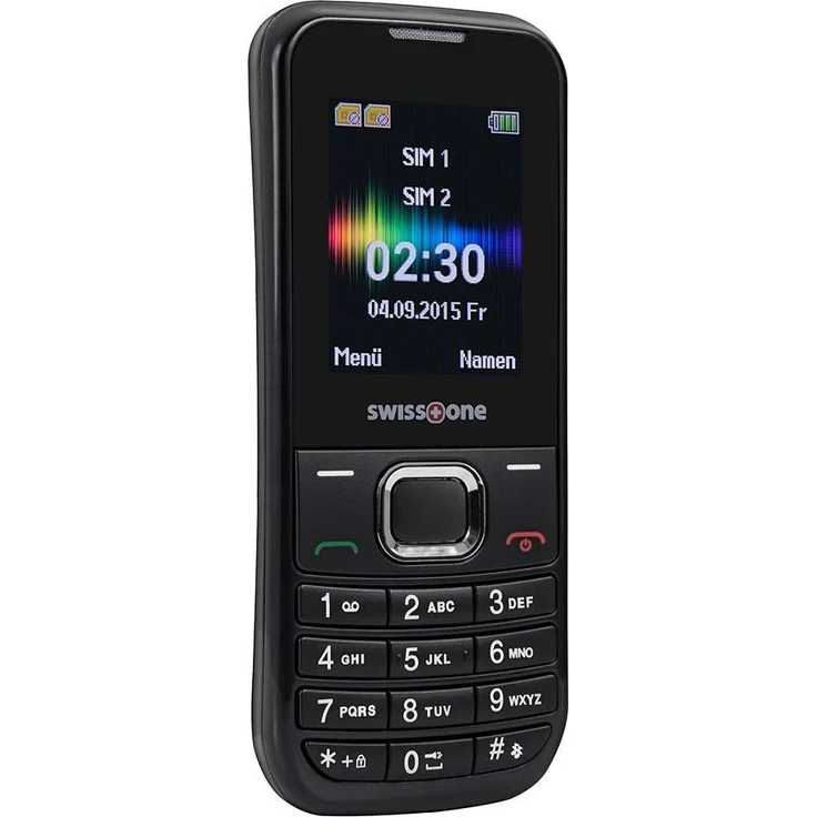 swisstone SC 230 - Dual SIM Handy Pixel (extra großes beleuchtetes Farbdisplay) schwarz – Bild 2