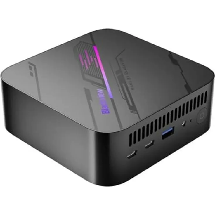 blackview MP100 Mini PC mit Ryzen 7 5825U, 16GB RAM, 512GB SSD, Triple 4K Display-Support, Schwarz