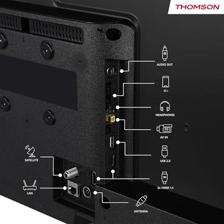 THOMSON 32HF2S34, 32 Zoll (80 cm) HD LED Smart TV mit Fire TV, Alexa Sprachsteuerung, Triple Tuner, Bluetooth 5.0, HDMI, USB, CI+ – Bild 3