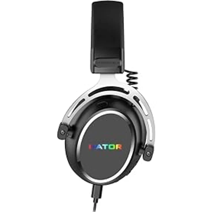 HATOR Hypergang 3 USB, Gaming Kopfhörer mit kabelgebundener und kabelloser Verbindung, 10 - 44000 Hz, integrierte Rauschunterdrückung, ergonomisches Design, Schwarz – Bild 8
