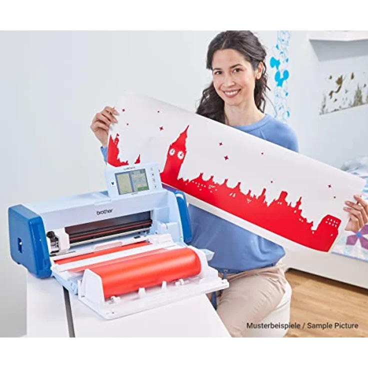 Brother CADXRF2 V2 Rollenhalter, Zubehör für Schneidemaschine mit Querabschneider und Rollenfunktion, für Rollenkern-Größen 39-115 mm – Bild 2