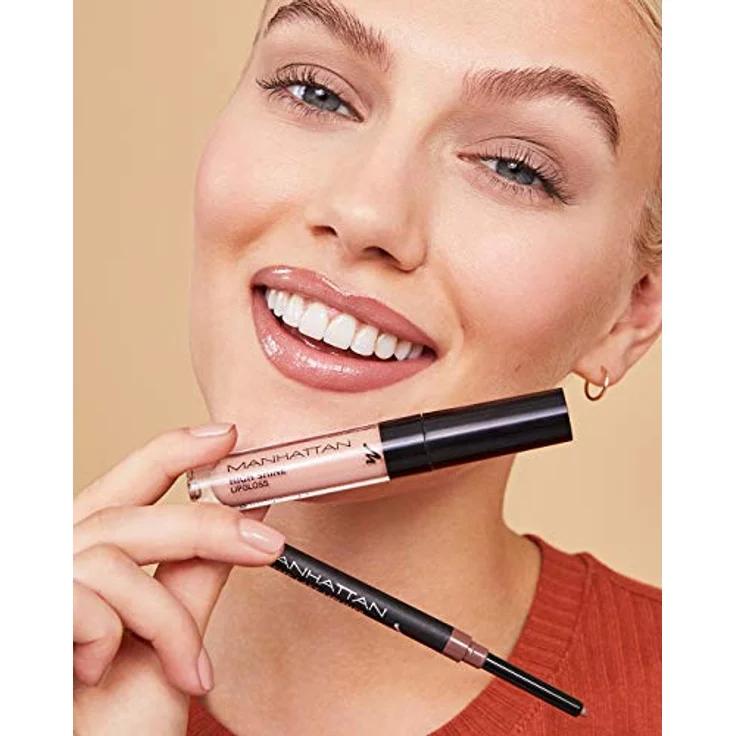 Manhattan High Shine Lipgloss, Glänzender Lipgloss für ein intensiv schimmerndes Finish auf den Lippen, In der Farbe 200 – Bild 5