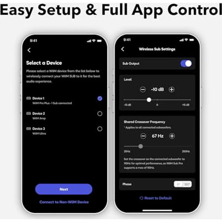 WIIM WiiM Sub Pro Subwoofer, weiß, Smart Subwoofer mit AI Raumkalibrierung, Bluetooth 5.3 und Wi-Fi 6E – Bild 5